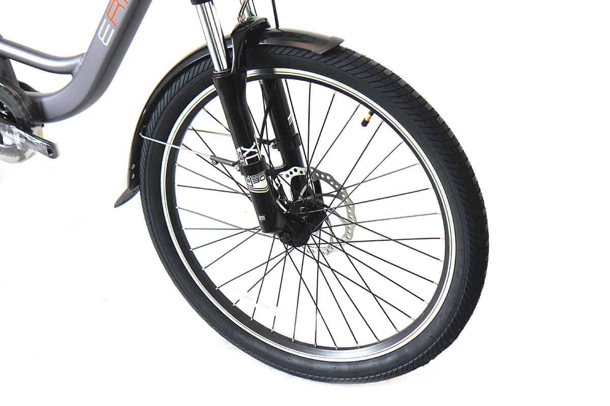 E-Rider City Wave Electric Bike 375wh Battery Grey - Image 4