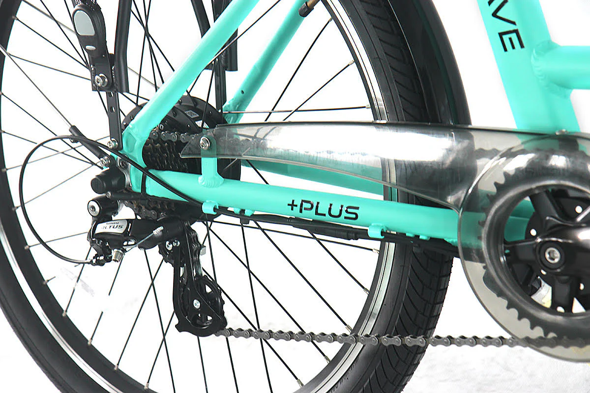 E-Rider City Wave Electric Bike 375wh Battery Teal - Image 3