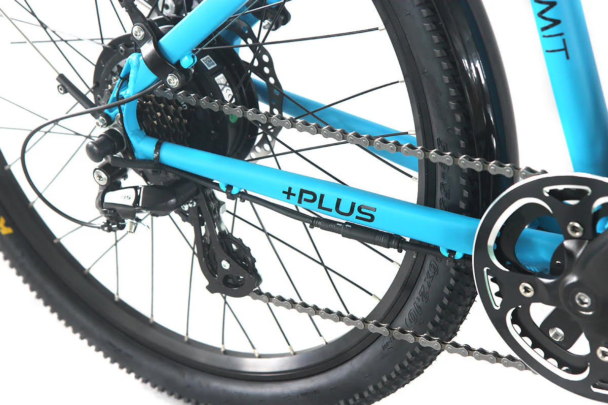 E-Rider Summit Plus Electric Bike 460wh Battery 26" Wheels Blue - Image 3