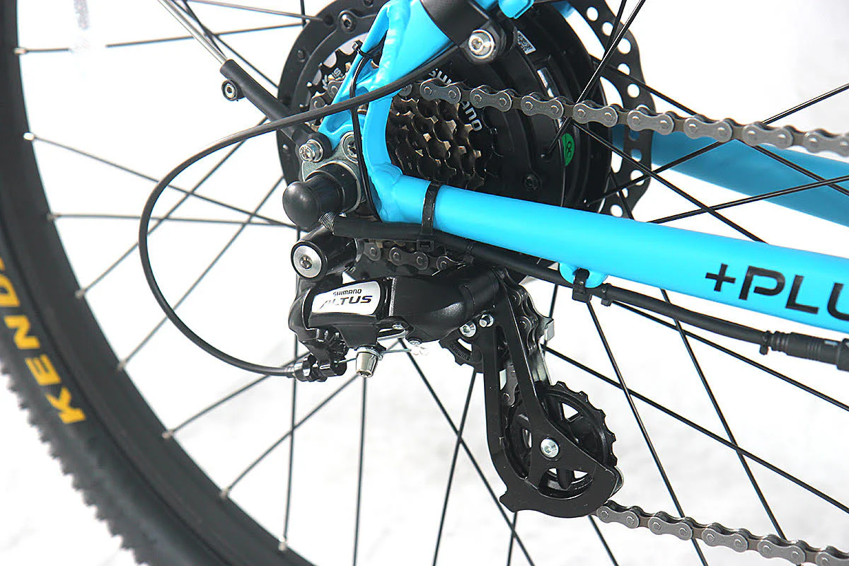 E-Rider Summit Plus Electric Bike 460wh Battery 26" Wheels Blue - Image 5