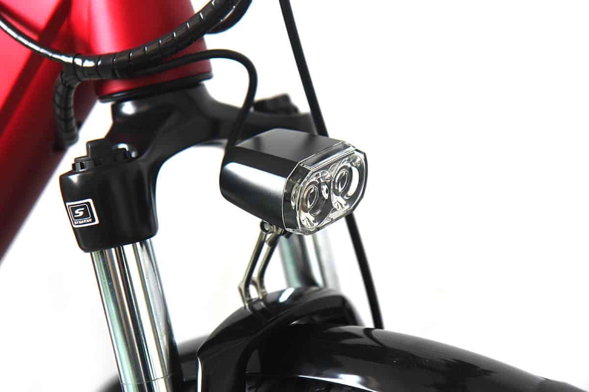 E-Rider Summit Plus Electric Bike 460wh Battery 26" Wheels Red - Image 3