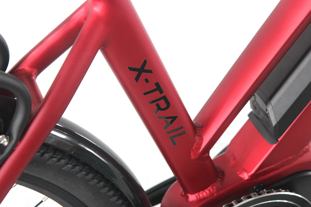 E-Rider Xtrail Advanced Electric Bike 504wh Battery Matt Red - Image 5